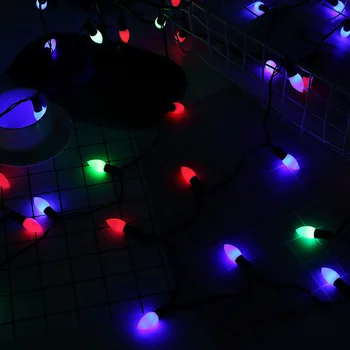 6M 40 LED Zvaigžņu String Krāsains Gaismas lodes piliena formu Brīvdienu Ziemassvētku Vainags Jauno Gadu Kāzu Ziemassvētki Partijas Apdare Lampas