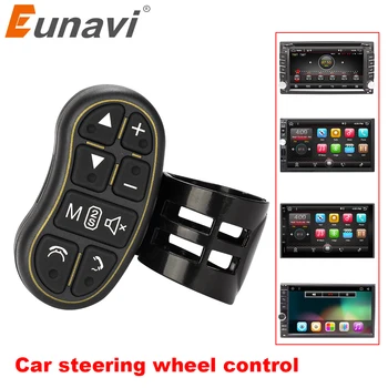 Eunavi Auto-Stils Universālā stūre controler ar audio skaļumu, bluetooth kontroles DVD GPS vienība radio