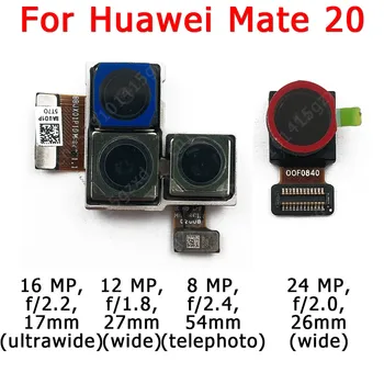Oriģinālo Priekšējo un Aizmugurējo Aizmugurējo Kameru Huawei Mate 20 X Mate20 20X Galvenais Saskaras Kameras Modulis Flex Nomaiņa Rezerves Daļas