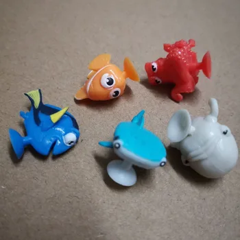 100gab 3cm sajauc Bonstiks sūcējs Klauns Zivis Nemo rotaļlietas Cupule Karikatūra zivju Skaitļi Mini piesūcekni Kapsula modelis d11