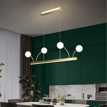 Luksusa Postmodernisma LED Lustras, Ēdamistaba Dzīvojamā Istaba Zelta Apgaismojums Karājas Ķermeņi Radošo Guļamistaba, Virtuve Kārta Lustras