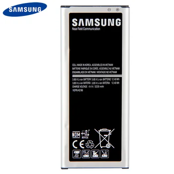 Samsung Oriģināls Tālruņa Akumulatora EB-BN910BBE Samsung GALAXY NOTE4 N910a N910u N910F N910H N910V 4. PIEZĪME EB-BN910BBC 3220mAh