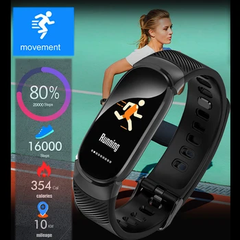 LIGE Sieviešu Sporta Smart Aproce Vīriešiem LED Ūdensizturīgs SmartWatch Sirdsdarbības Ātrums, asinsspiediens Pedometrs Pulkstenis Skatīties Uz Android vai iOS