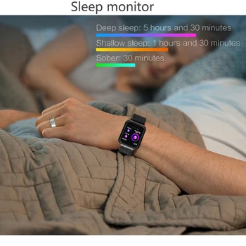 Sporta IP68 Smart Skatīties P68 Fitnesa Rokassprādze Darbības Tracker Sirds ritma Monitors asinsspiediens Ios Android