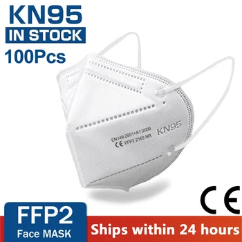 KN95 Sejas Maska FFP2 Drošības Respiratoru Mutes Masku masque nepievelk putekļus Elpojošs Filtrs Spēcīgu Aizsardzības Atkārtoti Neausta Auduma