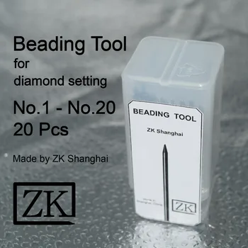 Noapaļošana Instrumenti - 20pcs - Rotaslietas Instrumenti - Dimanta Akmens Gem Uzstādījums - ZK Shanghai - Beader - Pērlīšu Graudu Rīku Komplekts