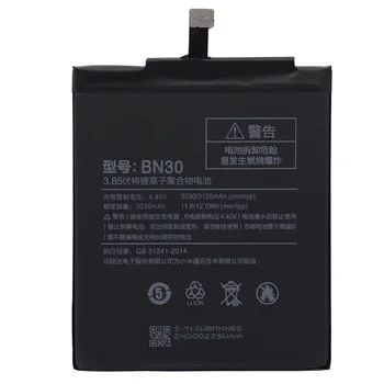 BN30 Akumulatoru Xiaomi Redmi 4A 3120mAh Redrice Hongmi 4A Litija Polimēru Nomaiņa Bateria Bez Remonta Instrumenti