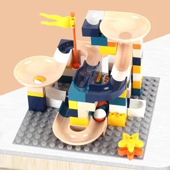 56pcs-76pcs-101pcs-224pcs Liela Izmēra Slide Bloki Savietojami LegoINGlys Duploed Celtniecības Bloki Pils Ķieģeļu Rotaļlietas Bērniem