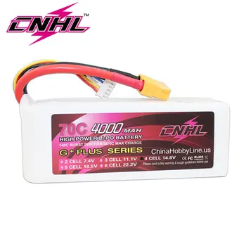 CNHL G+PLUS 4000mAh 4S 14.8 V 70C Lipo Akumulators