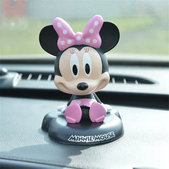 Disney Mickey Minnie Peles Attēls Rotaļlietas Bobble Head Vinnijs Pūks Pvc Modeli, Kratot Galvu Lelle Auto Dekori, Rotaļlietas Bērniem, Bērnu