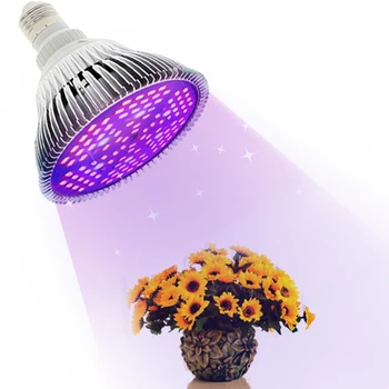 E27 Lampas Augiem LED Augt Gaismas Pilna Spektra Augt Spuldzes Fito Lampas Fotosintēzes Iekštelpu Ziedi un Stādi Aug
