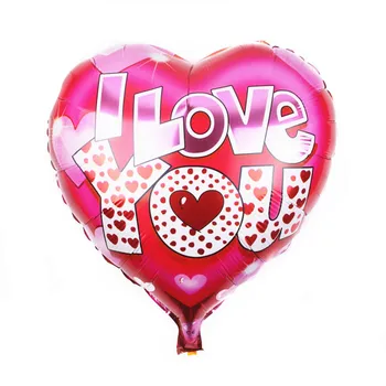 Samaisa 50gab Kāzu Valentīna Diena Puse 18inch, es mīlu tevi, Folija Baloni, Dekorācijas, Bērnu Līgavas Mīlestību Sirdī, Hēlija Balonu Dāvanas