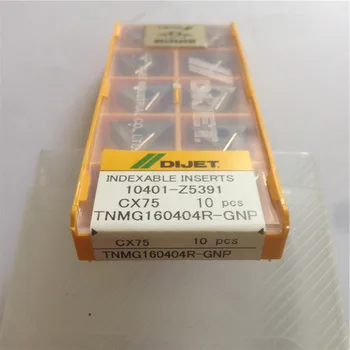 TNMG160404R-NKP CX75 DIJET Sākotnējā karbīda ielikt ar labāko kvalitāti 10pcs/daudz bezmaksas piegāde