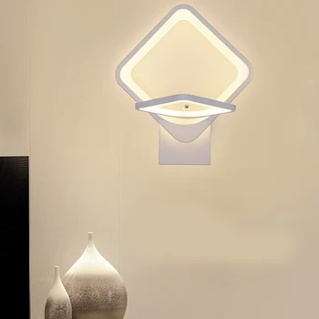 27W LED Sienas Lampas 360 grādu rotācijas Guļamistabā Pie Sienas Gaismas 3 gaismas krāsas mainīgas Iekštelpu dzīvojamo Istabu, Koridora Apgaismojumu