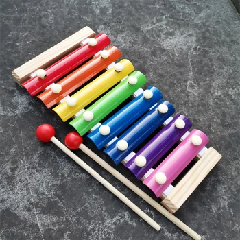 Roku izsist xylophone Zīdaiņu Spēlē Tips toddler rotaļlietas xylophone muzikālās rotaļlietas, bērnu krāsains xylophone bērniem dāvanu muzikālās rotaļlietas