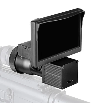 Uguns Vilku Nakts Redzamības 5.0 Collu Displeju Siāmas HD 1080P darbības Joma Video Kameras, Infrasarkano illuminator Riflescope Medību Optiskās