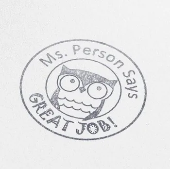 Lielu Darbu Skolotāja Zīmogs pūce personalizētu pasūtījuma nosaukums, zīmogs automātiskā rakstīšana ar tinti dāvanu skolu novērtējums