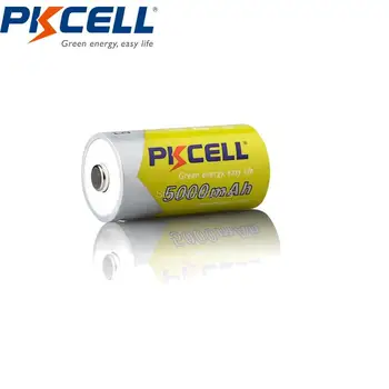 2 x PKCELL Ni-MH Akumulatori 1.2 V C izmēra 5000mAh Uzlādējams Akumulators 1000times Recyles Superior AM-2 LR14 C MN1400 E93