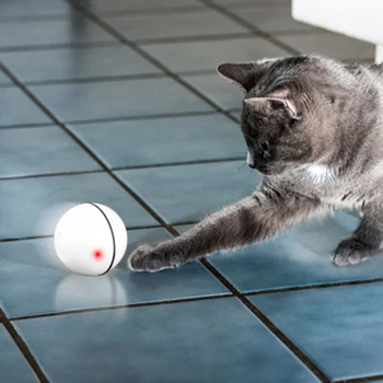 Smart Interaktīvais Kaķis Spēlēt un Rotaļlietas Bumbu,Usb Uzlādējams Kustības aktivizē Automātiskās Rotācijas Elektronisko Pet Rotaļlietas