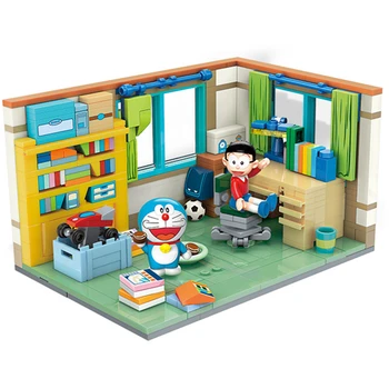 Ļoti Atjaunota Doraemon Nobita Nobis Istabā Montāža Laika Mašīnas Modeli, Celtniecības Bloki Komplekts Ķieģeļu Klasiskās Komplekti Bērniem, Rotaļlietas, Dāvanu