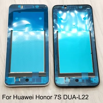 Melna balta Vidus/Sānu Rāmis/Bezel par Huawei Honor 7S DUA-L22 LCD TP Digitizer par akumulatora vāciņa Huawei Honor 7S