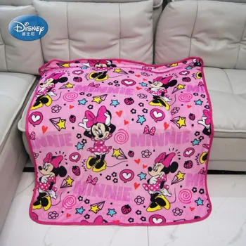 Disney Cartoon Cute Rozā Minnie Mouse Coral Fleece Maza Izmēra Segu Mest Zīdaiņu Meitenēm, Bērniem, Dāvana uz Gultas/bērnu Gultiņa/Dīvāns