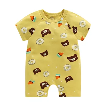 Vasaras Zīdaiņu zēnu drēbes, Jaundzimušā bērna Meitene Romper Kokvilnas pidžamas ar īsām piedurknēm zēniem Jumpsuit Toddler Kostīmu meitene apģērbs 2020