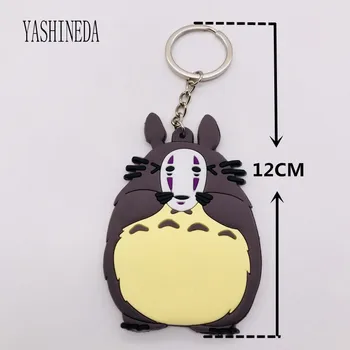 50gab/daudz Japāņu Anime Mans Kaimiņš Totoro Keychain PVC 3D Dubultā Sānu Totoro Atslēga, Gredzena Atslēga, Ķēdes Gudrs Piekariņi Dāvanu Bērniem