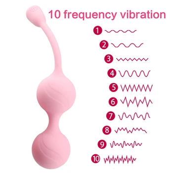 Vaginālās Bumbiņas Tālvadības Maksts Vibrators Massager Seksa Rotaļlietas, lai Sieviete Masturbator Vibrējošais Ola Kegel Bumbiņas Pieaugušo Seksa Produkta