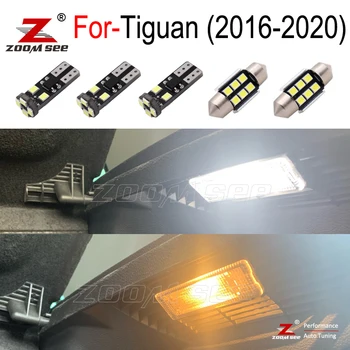 3pc LED lampas, interjera bagāžnieka iekštelpu cimdiem gaismas spuldzes Tiguan ( 2016 2017 2018 2019 2020 )
