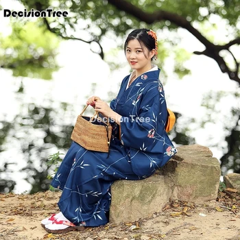 Ir 2021. japāņu kimono kleita kimono jaka sievietēm tradicionālo japāņu kimono yukata japāņu tradicionālās drukas ilgi japāna drēbes