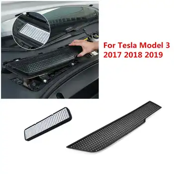 Automašīnu Gaisa Plūsmu Ventilācijas Vāciņš Melns, Gaisa Filtrs Anti-Blocking Ieplūdes Aizsardzības Tesla Model 3 Model3 2017 2018 2019