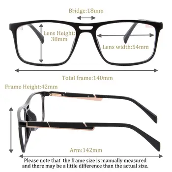 Progresējoša Multifokāla Lasīšanas brilles vīriešu Tuvumā Tālu Redzes Dioptrijas Brilles vīriešu Lasītājs Hyperopia vecuma tālredzība Gafas Очки для чтения
