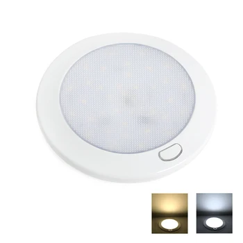 127mm 5inch Vienu Krāsu LED Dome Gaismas Intensitāti Guļamistaba Gaismas Ultra Slim LED Lampas, Kemperu/Treileru/RV Jumta Lampas