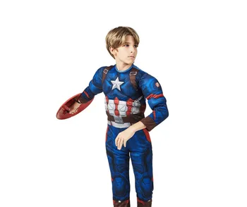 Disney Brīnums ir varonis Captain America bērnu superhero tēma puse cosplay Halloween spēle darbības kostīms