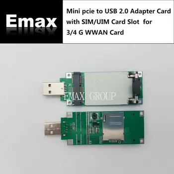 Mini pcie USB 2.0 Adapteris Huawei ME909S-120 ME909U-521 MU709S-6 ME909S-821 EC21-V EC20-A/EK25-A/EC21-A/SIMCOM SIM5360A