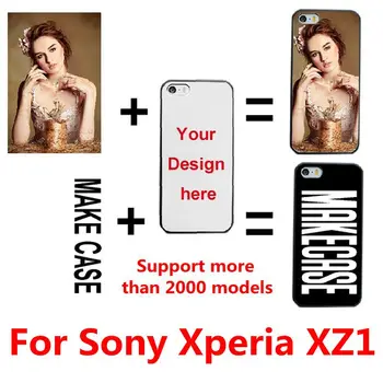 DIY Personalizētu pielāgotus foto nosaukums Pielāgot drukāšanas jūsu dizaina attēlu uz lietu Sony Xperia XZ1