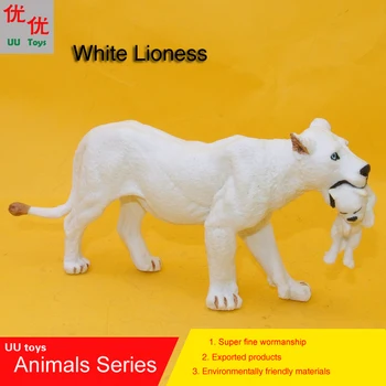 Karstā rotaļlietas: white Lion ar Bērnu Simulācijas modelis, Dzīvniekiem bērniem, rotaļlietas, bērnu izglītības aksesuāri