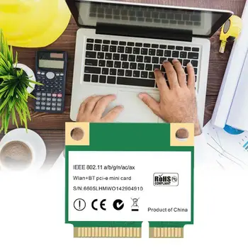 AX3000H Mini PCI-E WiFi 6 Bezvadu Tīkla Karti 2.4 / 802.11 ac Ax 5.0 MU-MIMO Bluetooth 5G / U8T5