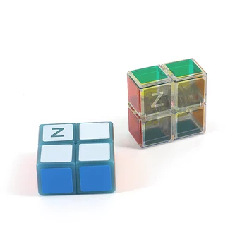 ZCube 1x2x2 Pārredzamu Magic Cube Profesionālās Izglītības Stickerless Neo Cubo Magico Puzzle Funnt Rotaļlietas