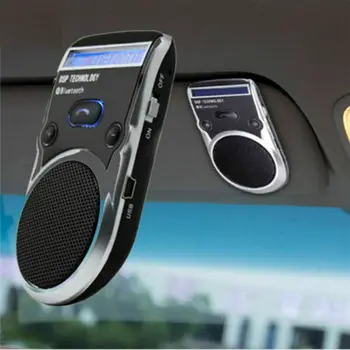 Jauno Saules Skaļrunis Automašīnas Komplektu, Auto MP3 Atskaņotājs ar Bluetooth Brīvroku Zvanīšana LCD Displejs saulessarga Padomus Dropshipping