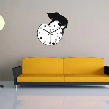 2017 vintage sienas pulkstenis Klasisks dizains diy pulksteņi reloj de salīdzinot akrila Studiju uzlīmes kvarca skatīties dzīvojamā istaba horloge murale