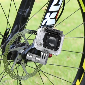 BGNING Portatīvo Velosipēdu Kameras Stiprinājums Rumba Riteņa Kronšteins Sports Rīcības Camera Bike Mount Holder par GoPro Hero 5 4 3 3+ 2