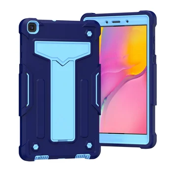 Tablet Case for Samsung Galaxy Tab 8.0 2019 SM-T290 T295 T297 Bērniem, Triecienizturīgs PC+Silicon Case for Samsung Tab 8.0 T290 Vāciņu