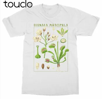 T-Krekls Vasaras Stils Smieklīgi Venus Fly Trap T-Krekls Botāniskā Dārza Augu Drukāt Botānika Ziedu, Augļu, Ziedu Tee