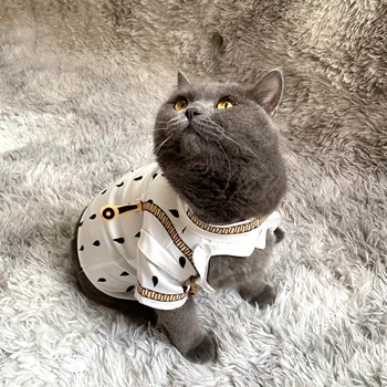 Anime JoJo Dīvaino Piedzīvojumu Bruno Bucciarati Maz kaķis Cosplay Kostīmi Pavasara Rudens Maz Suņu Apģērbu Pet piegādēm Dāvanas