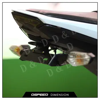 Par KAWASAKI Z800 2013 2016 CNC Motorcylce numura zīmju Turētāju, LED spuldzes Aizmugures numura zīmju balsteņa