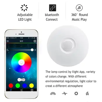 Mūsdienu WIFI LED Griestu lampas Mājas Apgaismojums 36W 72W APP bluetooth Mūzikas Gaismas Lampas Guļamistabas Smart Griestu Lampa+Tālvadības pults