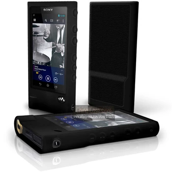 Silikona Gumijas Gel Case for Sony Walkman NW-ZX2 Ādas Vāks + Rokas Virvi