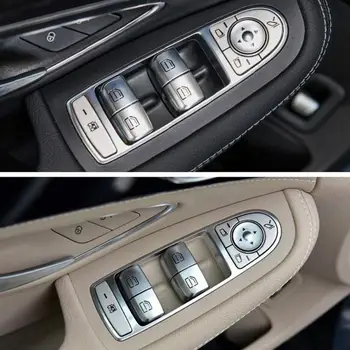 Auto Elektriskā Loga Slēdzis Mercedes Benz C Klases W205 Auto stiklu Maiņa Poga Vāka Kontrole, Ieslēgšanas / izslēgšanas Slēdzis Spiediet Pogu Klp FL